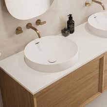 Mono 440mm Round Semi-Inset Basin with Overflow